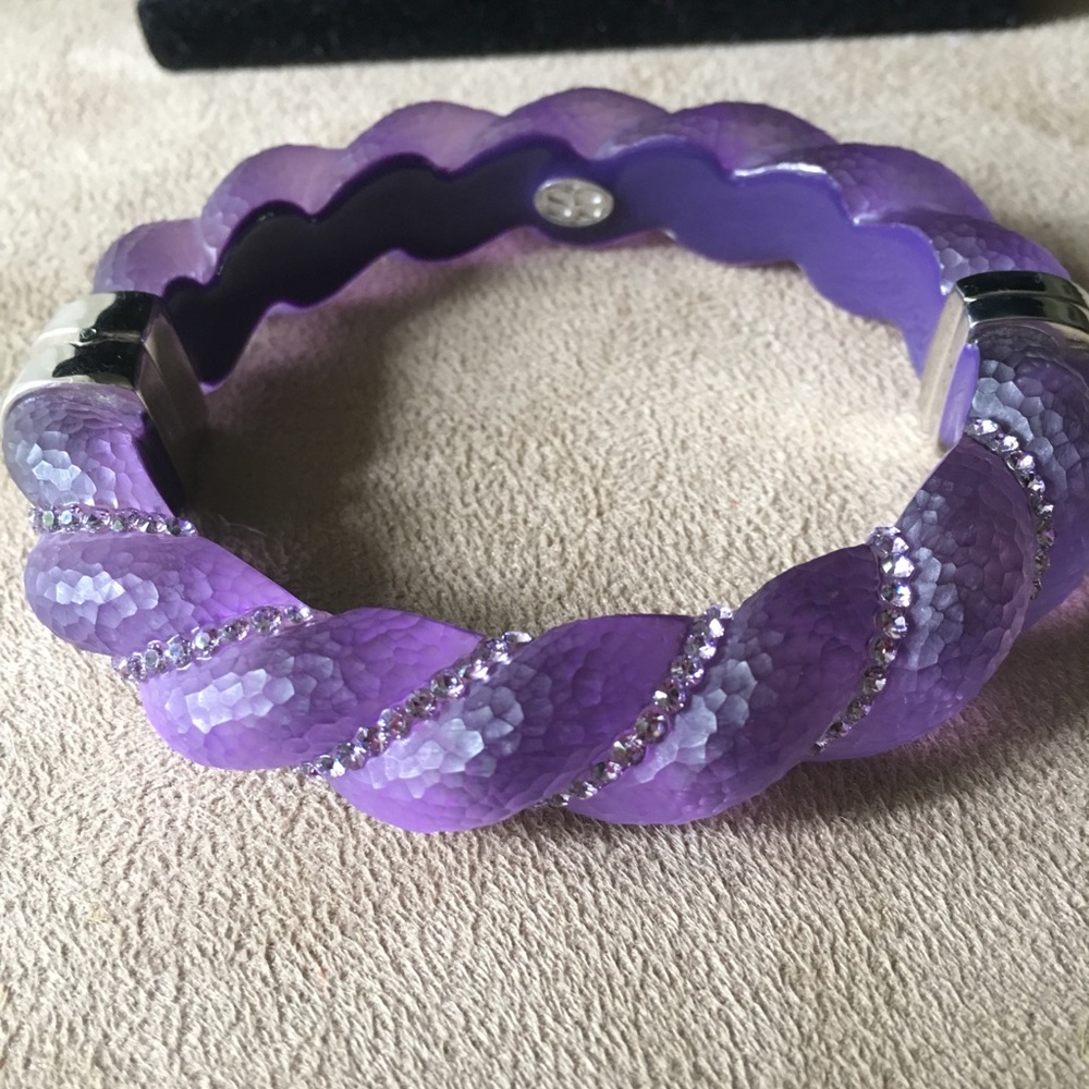 SIMONE I SMITH PRE-LOVED AUTHENTIC VINTAGE CRYSTALS PURPLE CLOUD BRACELET